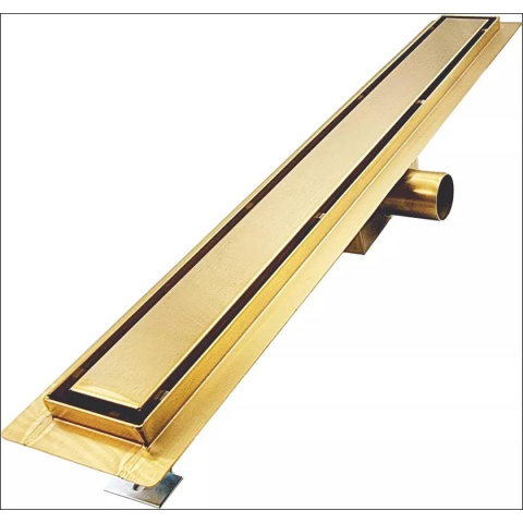 Odpływ liniowy SANITLINE model ZŁOTY/MOSIĄDZ 2w1 70 cm